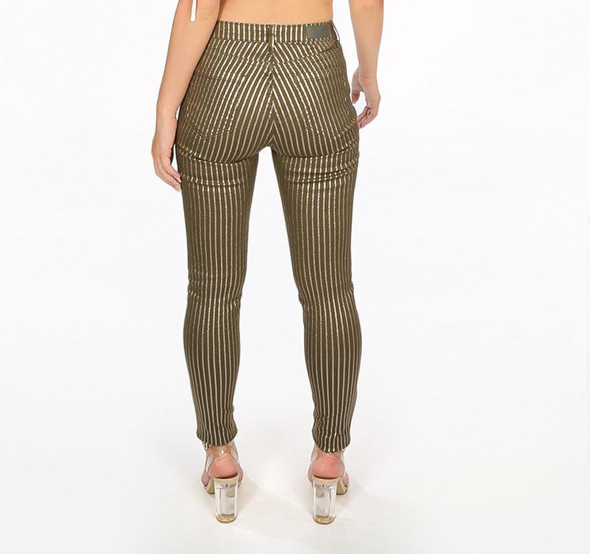 Gold stripe jeans hotsell